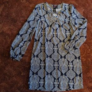 Long sleeve medallion dress